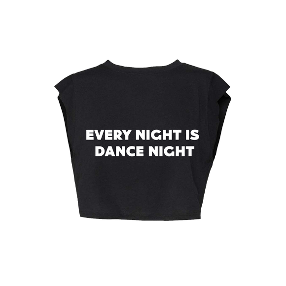 Collaboration - Every Night is Dance Night Festival Crop Tee