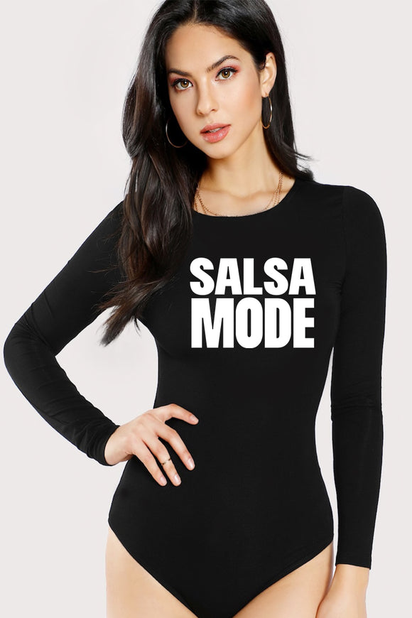 Salsa Mode Long Sleeve Bodysuit