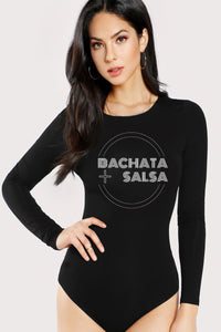 Bachata +Salsa  Long Sleeve Bodysuit